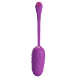 PRETTY LOVE - VIBRIERENDES EI MIT LILA WIEDERAUFLADBARER MEERESTEXTUR – Produktansicht 4