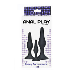 TOYJOY - ANAL PLAY CURVY COMPANIONS ANAL PLUG 3 STÜCK SCHWARZ – Produktansicht 3