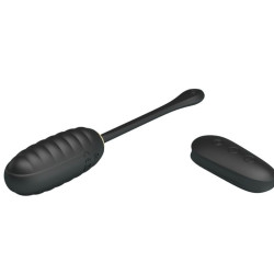 PRETTY LOVE - DOREEN LUXURY WIEDERAUFLADBARES VIBRIERENDES EI SCHWARZ MIT FERNBEDIENUNG – Produktansicht 4