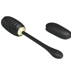 PRETTY LOVE - DOREEN LUXURY WIEDERAUFLADBARES VIBRIERENDES EI SCHWARZ MIT FERNBEDIENUNG – Produktansicht 5
