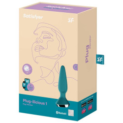 SATISFYER - PLUG ILICIOUS 1 PLUG VIBRATOR GRÜN – Produktansicht 5