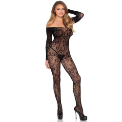 LEG AVENUE - 89366 SPITZEN-DESSOUS-BODYSTOCKING, SCHWARZ - EINHEITSGRÖSSE – Produktansicht 2