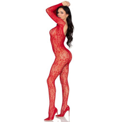 LEG AVENUE - 89366 SPITZEN-DESSOUS-BODYSTOCKING, ROT - EINHEITSGRÖSSE – Produktansicht 4