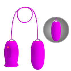 PRETTY LOVE - DAISY DUAL EGG WIEDERAUFLADBARER VIBRATOR LILA – Produktansicht 5