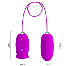 PRETTY LOVE - DAISY DUAL EGG WIEDERAUFLADBARER VIBRATOR LILA – Produktansicht 6