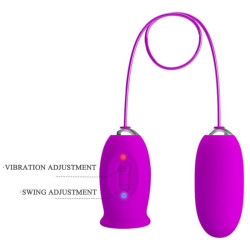 PRETTY LOVE - DAISY DUAL EGG WIEDERAUFLADBARER VIBRATOR LILA – Produktansicht 7