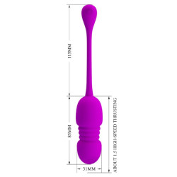 PRETTY LOVE - CALLIE PURPLE WIEDERAUFLADBARES VIBRATIONS-EI – Produktansicht 5