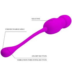 PRETTY LOVE - CALLIE PURPLE WIEDERAUFLADBARES VIBRATIONS-EI – Produktansicht 6