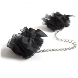 BIJOUX - INDISCRETS FROU FROU ORGANZA-HANDSCHELLEN – Produktansicht 2
