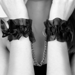 BIJOUX - INDISCRETS FROU FROU ORGANZA-HANDSCHELLEN – Produktansicht 3
