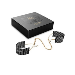 BIJOUX - DÉSIR MÉTALLIQUE HANDSCHELLEN AUS SCHWARZEM METALLGEWEBE – Produktansicht 4