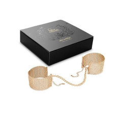BIJOUX - DÉSIR MÉTALLIQUE GOLDENE HANDSCHELLEN AUS METALLGEWEBE – Produktansicht 4