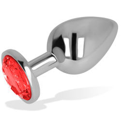OHMAMA - ANALPLUG MIT ROTEM KRISTALL 8 CM – Produktansicht 3