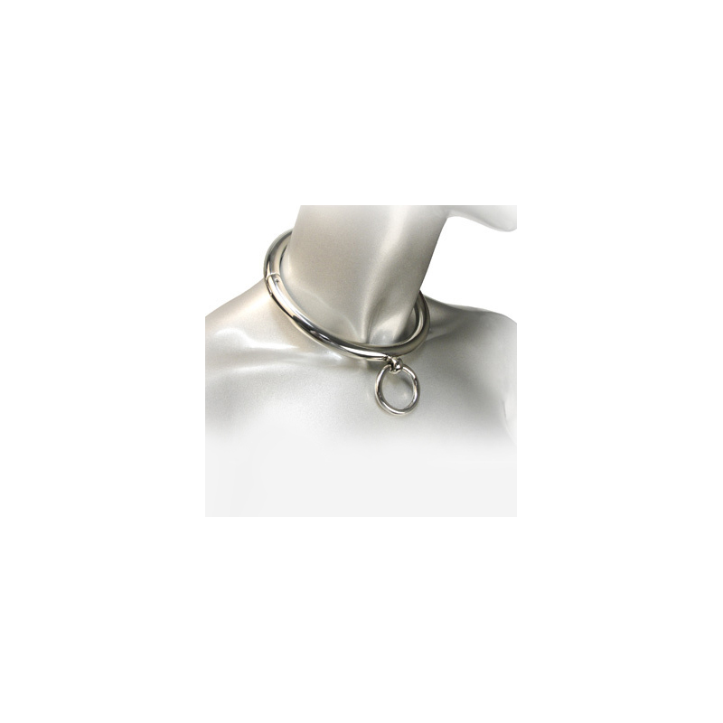 METAL HARD - BDSM-HALSKETTE MIT RING 10CM