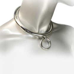 METAL HARD - BDSM-HALSKETTE MIT RING 18CM – Produktansicht 2