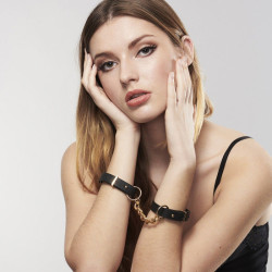 BIJOUX - INDISCRETS MAZE HANDSCHELLEN SCHWARZE ARMBNDER – Produktansicht 3