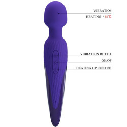PRETTY LOVE - ANTONY YOUTH WAND VIBRATOR VIOLET WRMEEFFEKT – Produktansicht 6