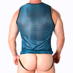 MACHO - GRÜNES T-SHIRT L/XL – Produktansicht 4