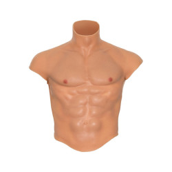 VERBORGENE BEDÜRFNIS - ALTER EGO SILIKON-MÄNNERTORSO-SHIRT MIT ABS-FLEISCH – Produktansicht 2
