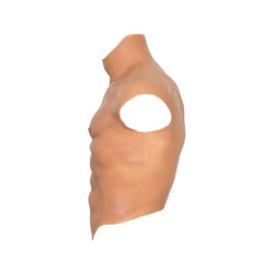 VERBORGENE BEDÜRFNIS - ALTER EGO SILIKON-MÄNNERTORSO-SHIRT MIT ABS-FLEISCH – Produktansicht 3
