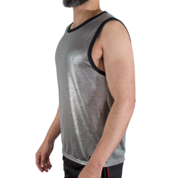 MACHO - T-SHIRT MIT FEINEM GLITZER, GRÖSSE S/M – Produktansicht 2