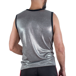 MACHO - T-SHIRT MIT FEINEM GLITZER, GRÖSSE S/M – Produktansicht 3