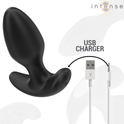 INTENSE - JOEY ANAL PLUG 10 VIBRATIONEN SCHWARZ FERNBEDIENUNG – Produktansicht 6