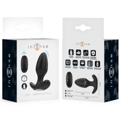 INTENSE - JOEY ANAL PLUG 10 VIBRATIONEN SCHWARZ FERNBEDIENUNG – Produktansicht 7