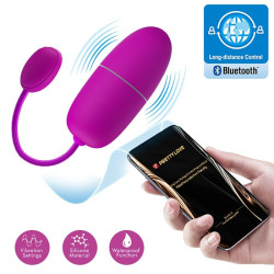PRETTY LOVE - VIBRIERENDES EI DER NYMPHE, APP-GESTEUERT, LILA – Produktansicht 8