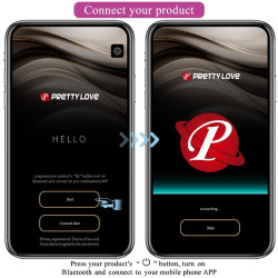 PRETTY LOVE - VIBRIERENDES EI DER NYMPHE, APP-GESTEUERT, LILA – Produktansicht 12