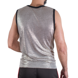 MACHO - T-SHIRT MIT FEINEM GLITZER, GRÖSSE S/M – 2 – Produktansicht 3