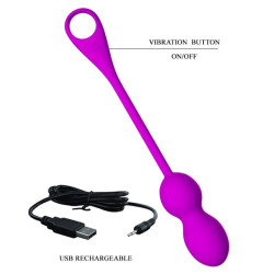 PRETTY LOVE - ELVIRA WIEDERAUFLADBARE VIBRIERBLLE LILA – Produktansicht 6