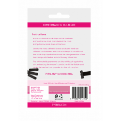 BYE-BRA - BH ADAPTER MIT OFFENEM RÜCKEN SCHWARZ & WEISS – Produktansicht 2