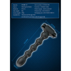 MR PLAY - VIBRIERENDER ANALPLUG-MASSAGER – Produktansicht 5