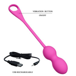 PRETTY LOVE - ELVIRA PINK WIEDERAUFLADBARE VIBRIERBLLE – Produktansicht 6