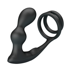 MR PLAY - VIBRIERENDER ANALPLUG MIT PENISRING UND FERNBEDIENUNG – Produktansicht 3