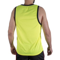 MACHO - CMV001 GELBES GYM-T-SHIRT L/XL – Produktansicht 2