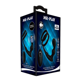 MR PLAY - VIBRIERENDER ANALPLUG MIT PENISRING UND FERNBEDIENUNG – Produktansicht 8