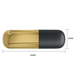 PRETTY LOVE - GOLDENER WIEDERAUFLADBARER KUGELVIBRATOR – Produktansicht 4