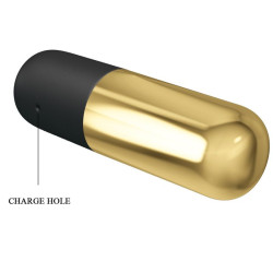 PRETTY LOVE - GOLDENER WIEDERAUFLADBARER KUGELVIBRATOR – Produktansicht 5