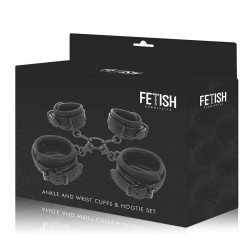FETISH SUBMISSIVE - HAND- UND KNÖCHEL-HANDSCHELLEN-SET MIT NOPRENE-FUTTER – Produktansicht 10
