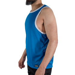 MACHO - CMV002 BLAUES GYM-T-SHIRT S/M – Produktansicht 2