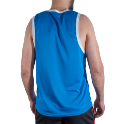 MACHO - CMV002 BLAUES GYM-T-SHIRT S/M – Produktansicht 3