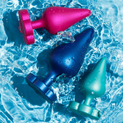 ROMP - LUSTER ANAL TRAININGSSET S/M/L MIT BLUMENFÖRMIGER BASIS – Produktansicht 3
