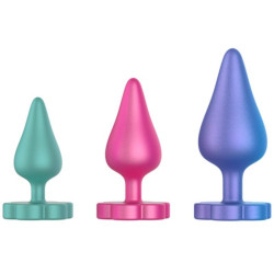 ROMP - LUSTER ANAL TRAININGSSET S/M/L MIT BLUMENFÖRMIGER BASIS – Produktansicht 4