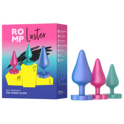 ROMP - LUSTER ANAL TRAININGSSET S/M/L MIT BLUMENFÖRMIGER BASIS – Produktansicht 6