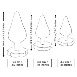 ROMP - LUSTER ANAL TRAININGSSET S/M/L MIT BLUMENFÖRMIGER BASIS – Produktansicht 7