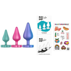 ROMP - LUSTER ANAL TRAININGSSET S/M/L MIT BLUMENFÖRMIGER BASIS – Produktansicht 9
