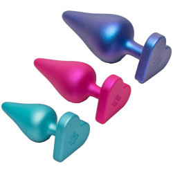 ROMP - LUSTER ANAL TRAININGSSET S/M/L MIT HERZFÖRMIGER BASIS – Produktansicht 2
