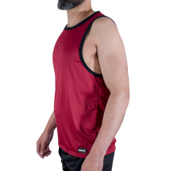 MACHO - CMV003 MAROON GYM T-SHIRT – Produktansicht 2